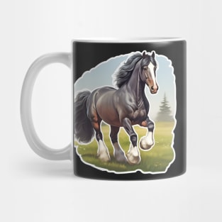 Clydesdale or Shire Horse Sticker Mug